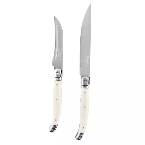 French Home Faux Ivory Laguiole Citrus Knives, Set of 2