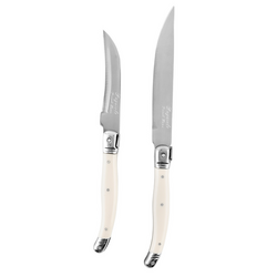 French Home Faux Ivory Laguiole Citrus Knives, Set of 2