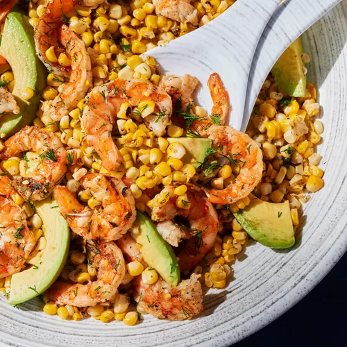 Grilled Shrimp and Avocado Salad