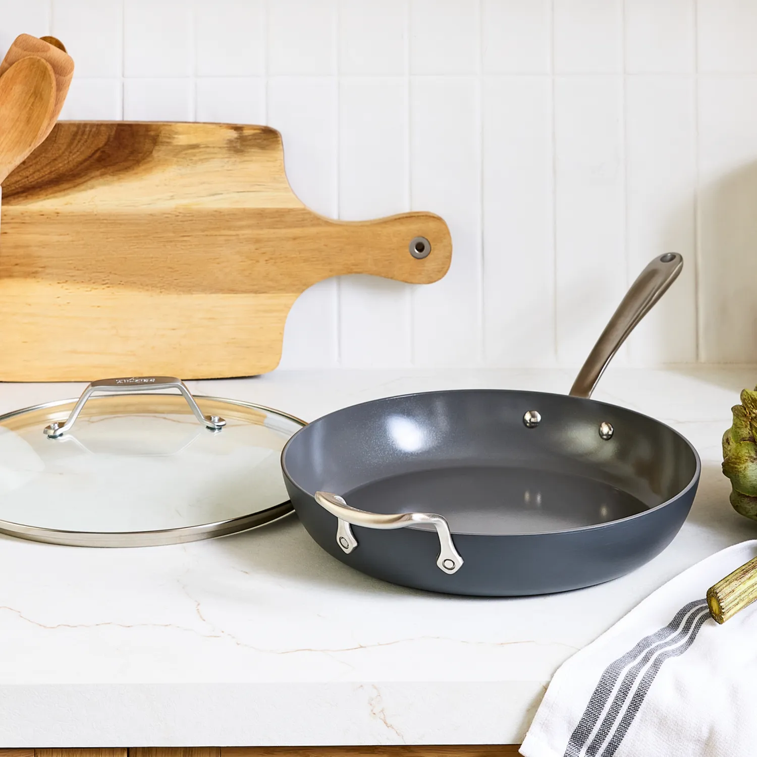 All-Clad HA1 Ceramic Nonstick Skillet with Lid