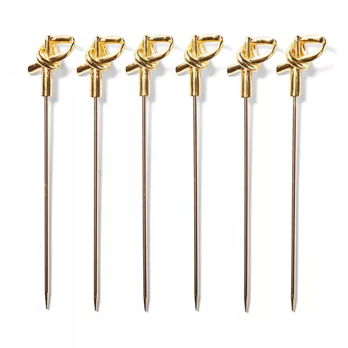 Sur La Table Bamboo Knot Cocktail Picks, Set of 6