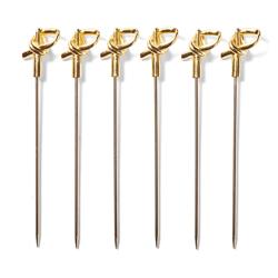 Sur La Table Bamboo Knot Cocktail Picks, Set of 6