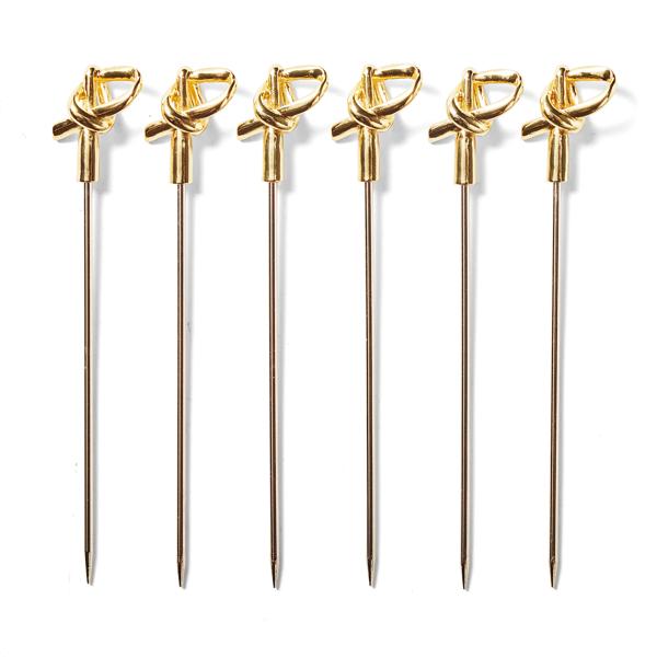 Sur La Table Bamboo Knot Cocktail Picks, Set of 6