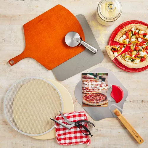 Sur La Table Folding Pizza Peel and Recipe Book Set