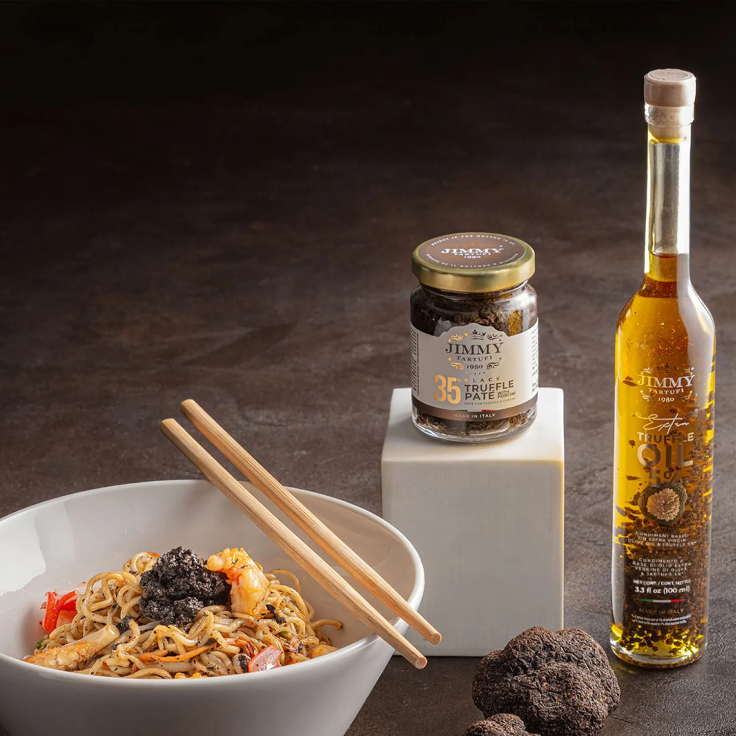 Jimmy Tartufi Black Truffle-Infused Extra Virgin Olive Oil