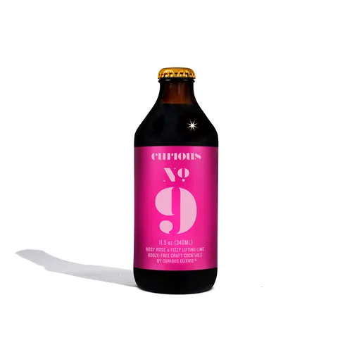 Curious Elixirs No. 9 Booze-Free Sparkling Rosé Cocktail