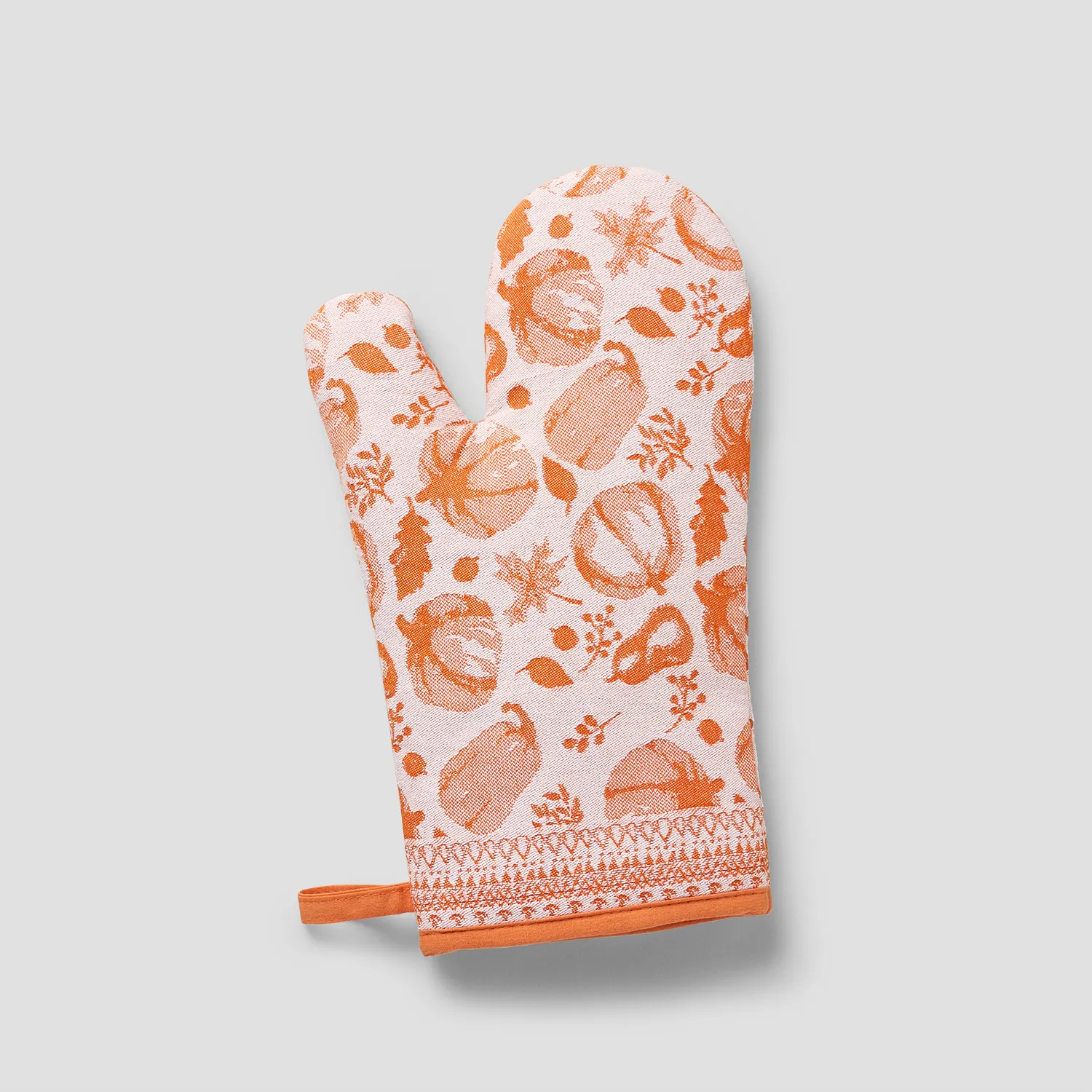 Sur la table Pumpkin Jacquard Oven Mitt