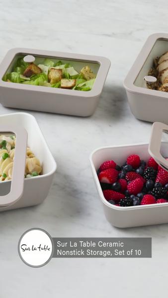 Sur La Table Ceramic Nonstick Storage, Set of 10