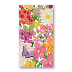 Caspari Halsted Floral Guest Napkins, Set of 15