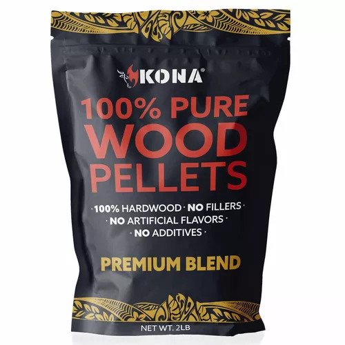 Kona Premium Blend Wood Smoker Pellets, 2 Lb.