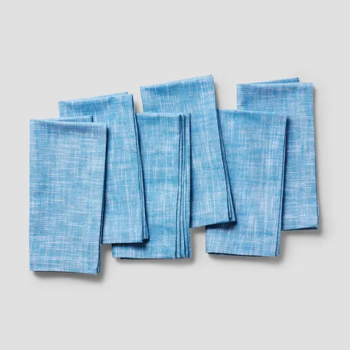 Sur La Table Chambray Napkins, Set of 6, Blue