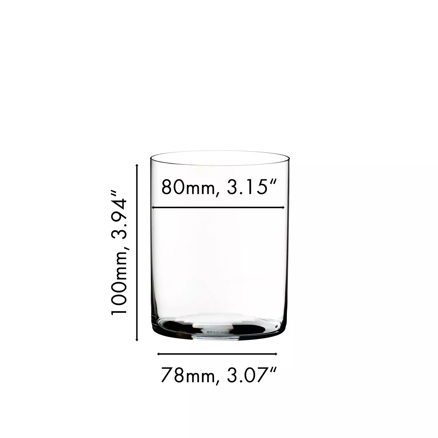 RIEDEL O Wine Tumbler Whisky H2O Glass, Set of 2