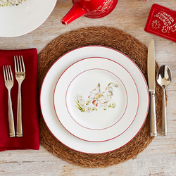 Farmhouse Rooster Salad Plate