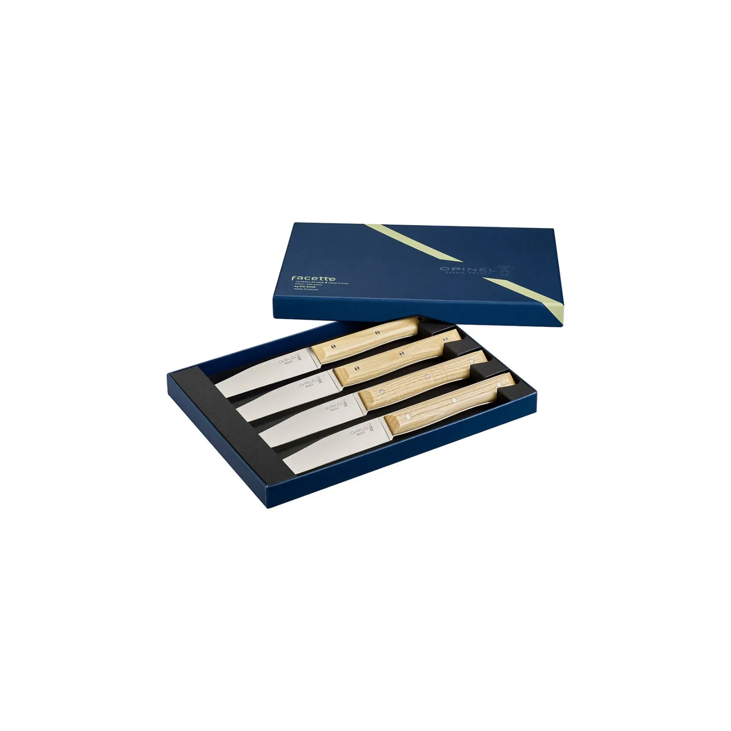 Opinel Facette 4-Piece Steak Knife Set