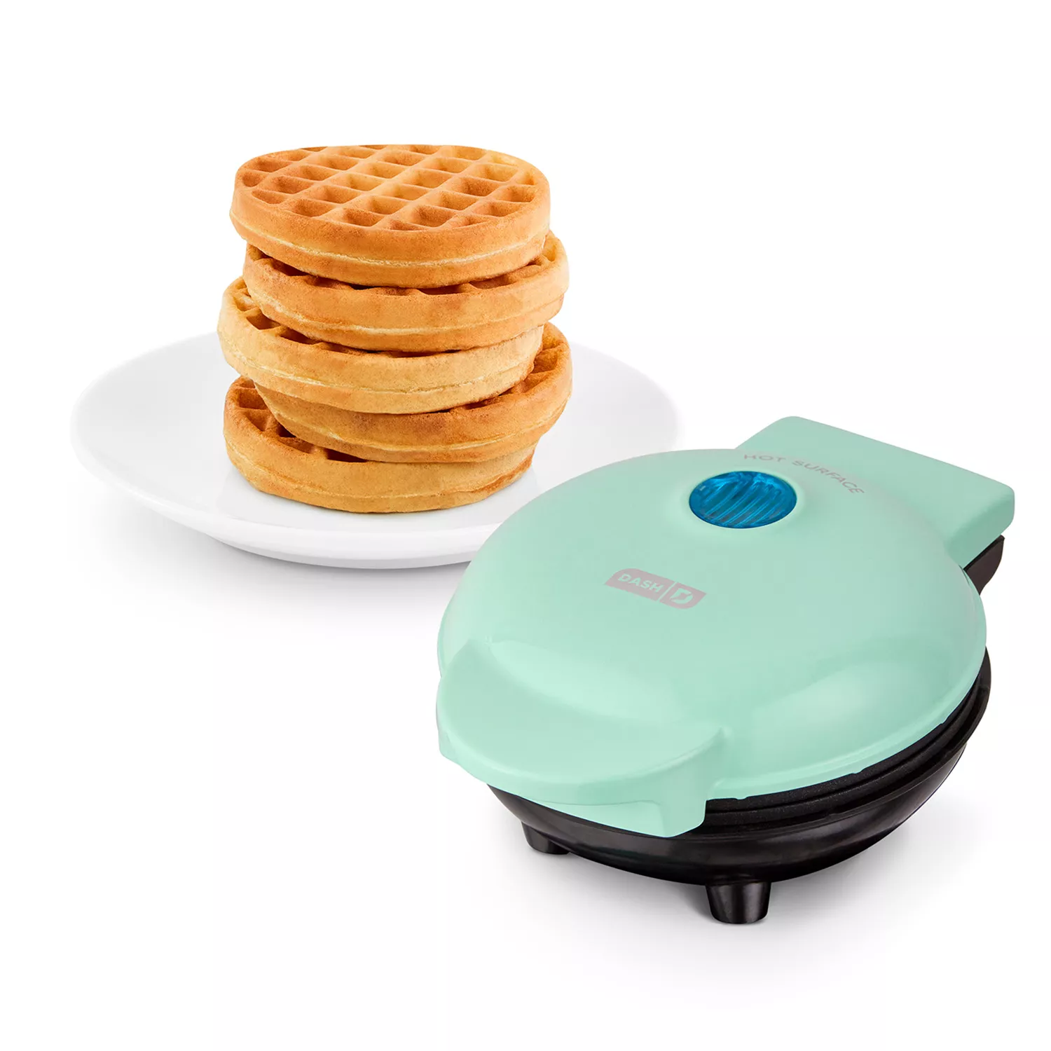 Dash Mini Waffle Bowl Maker - Aqua in 2023