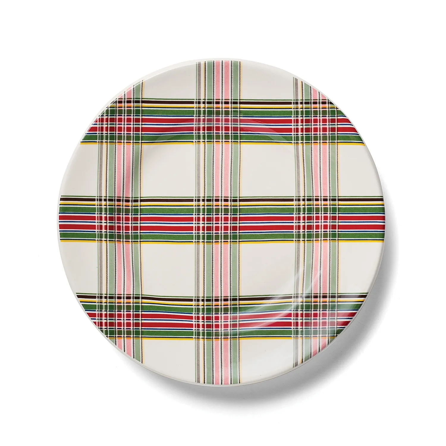 Sur la table Plaid Appetizer Plates, Set of 4