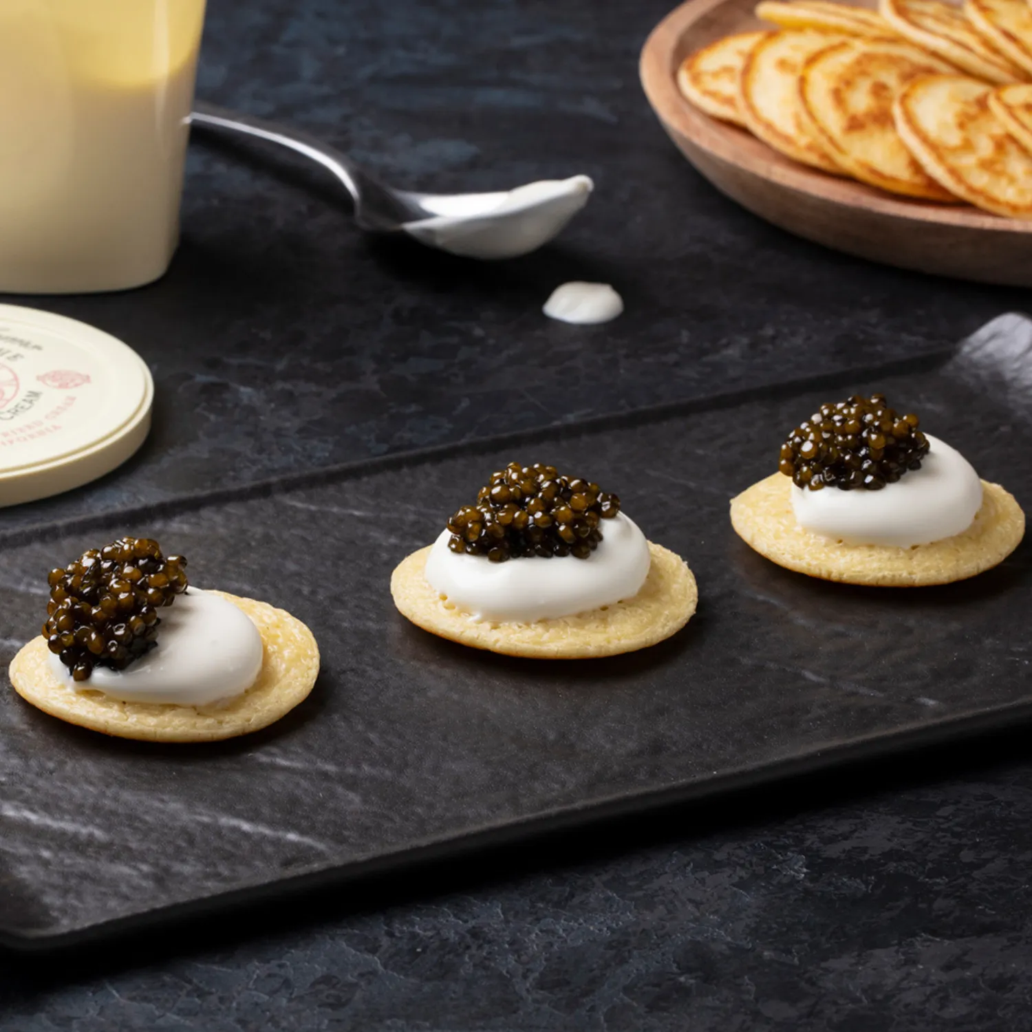 Imperia Caviar French Blinis