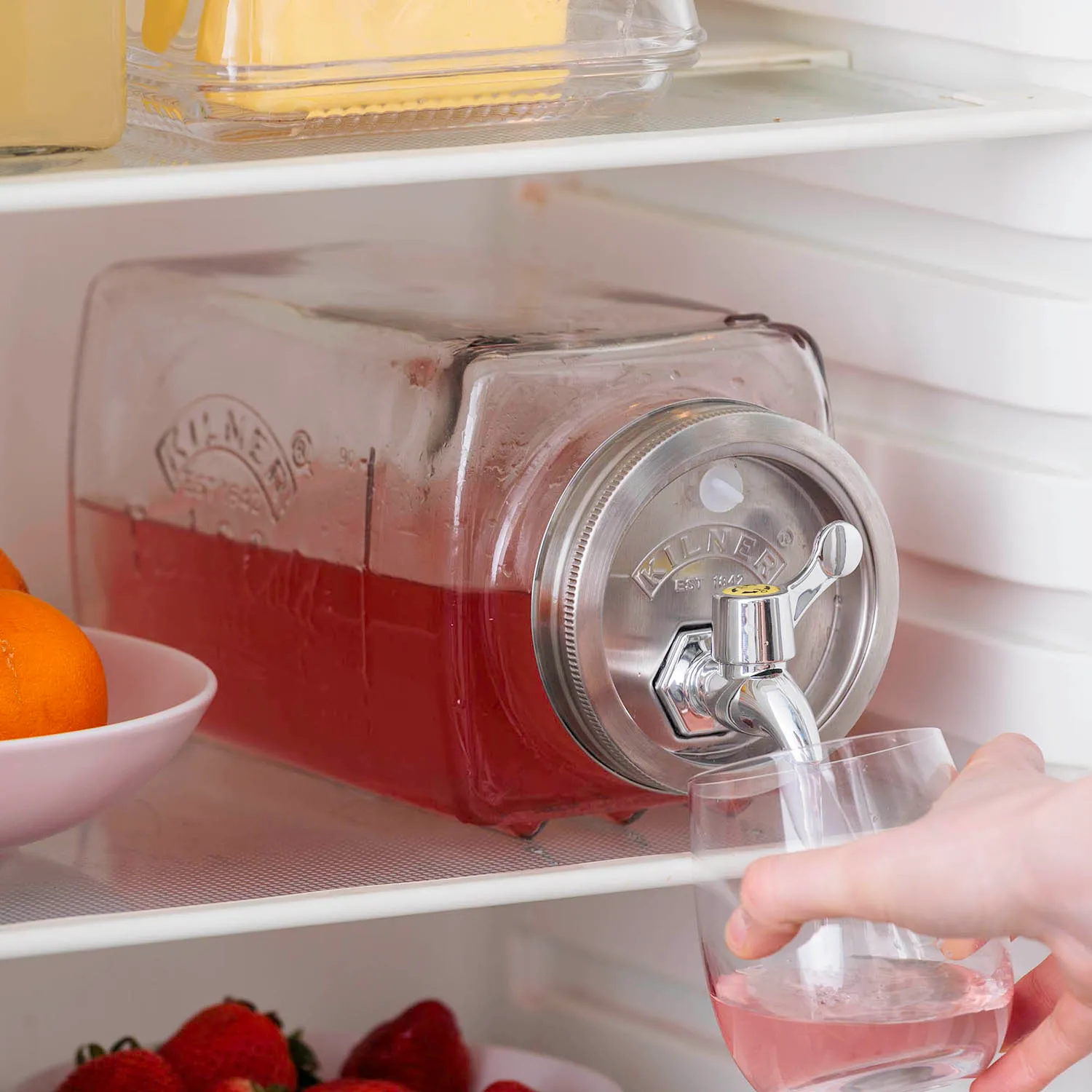 Kilner Fridge Drinks Dispenser, 102 oz.