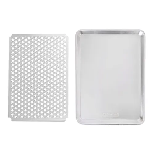 Nordic Ware Half Sheet Pan with Multitask Oven and Cooling Rack