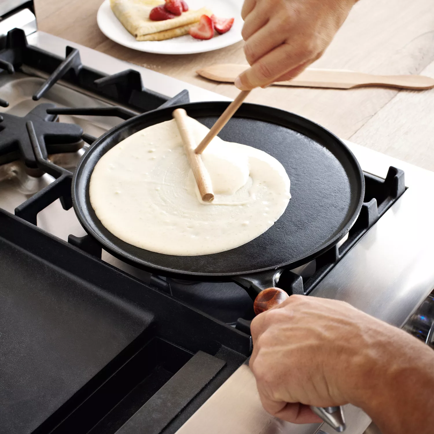 Staub Cast Iron Crepe Pan Set