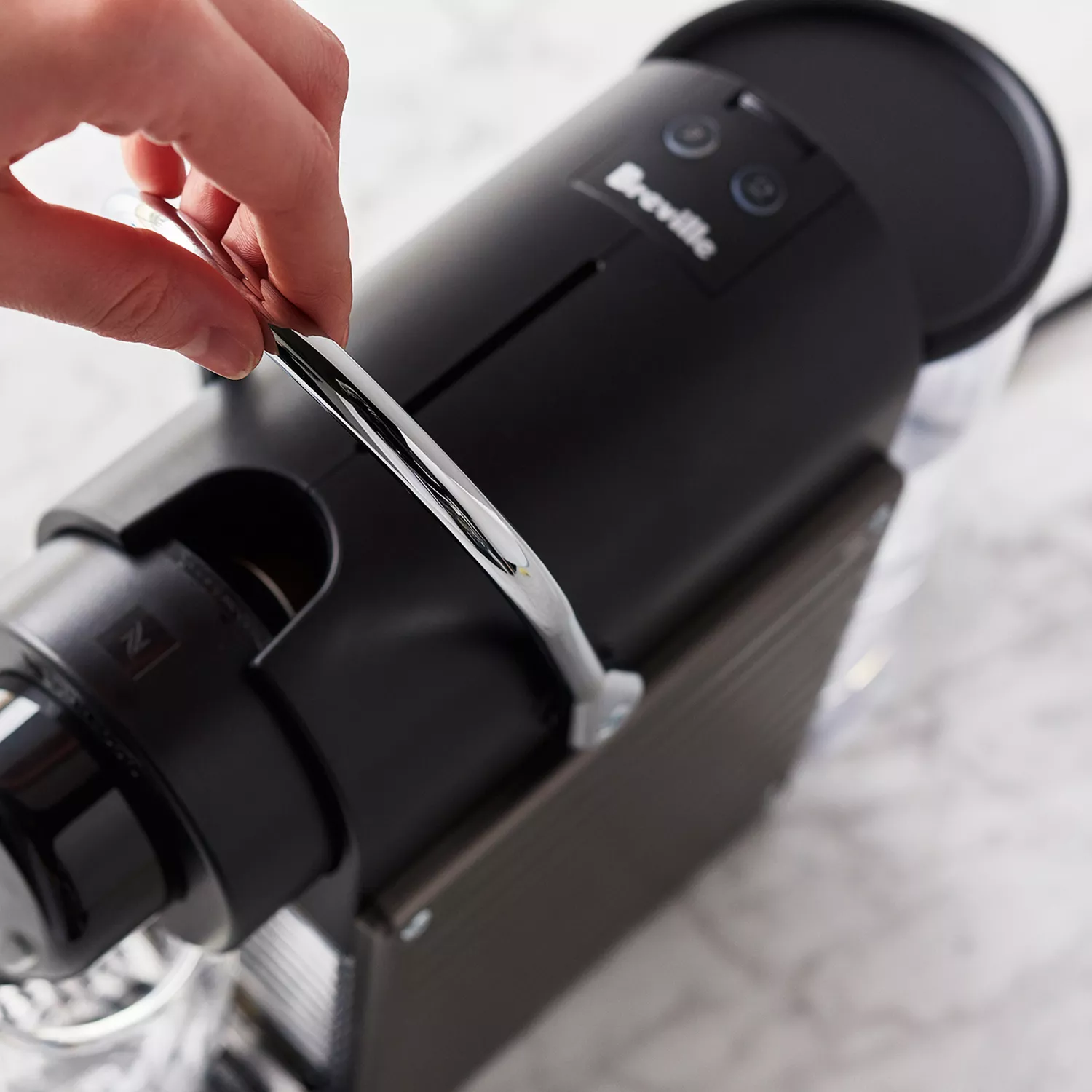 Nespresso Breville Pixie Espresso Machine with 19 bars of pressure Electric  Titan BEC430TTN1BUC1 - Best Buy
