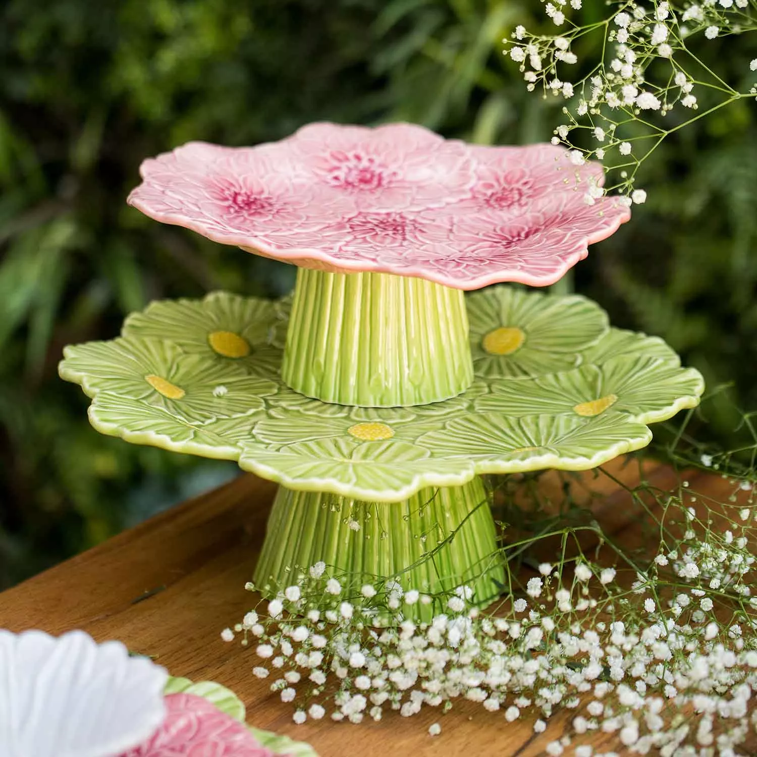 Plat à gâteau sur pied Display Ø26,5 cm, Rose-menthe