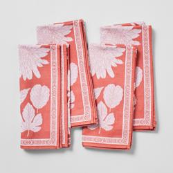 Sur La Table Jacquard Floral Napkins, Set of 4 Great pretty fall napkins