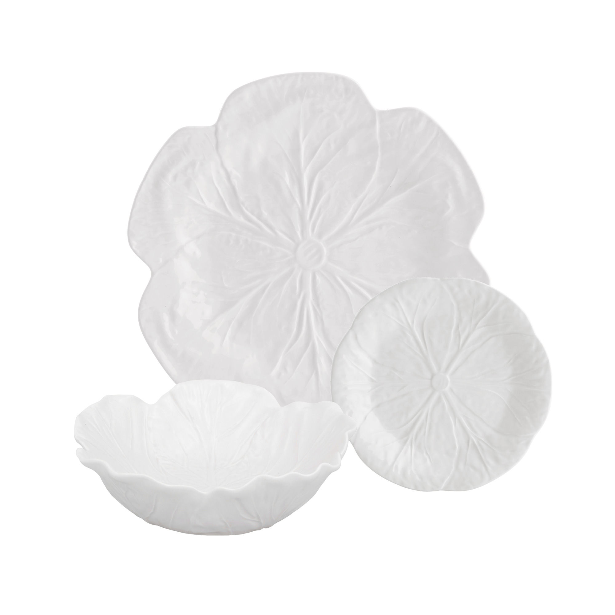 Bordallo Pinheiro Cabbage 12-Piece Dinnerware Set