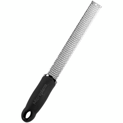 Soft-Handle Microplane Zester Grater, Black Great Kitchen Tool