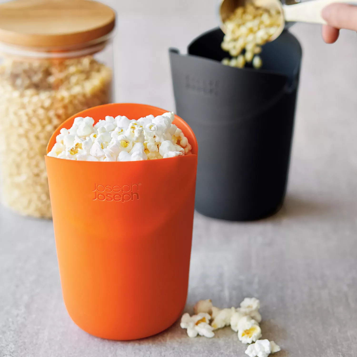 Lekue Mini Microwave Popcorn Maker, Single Serving