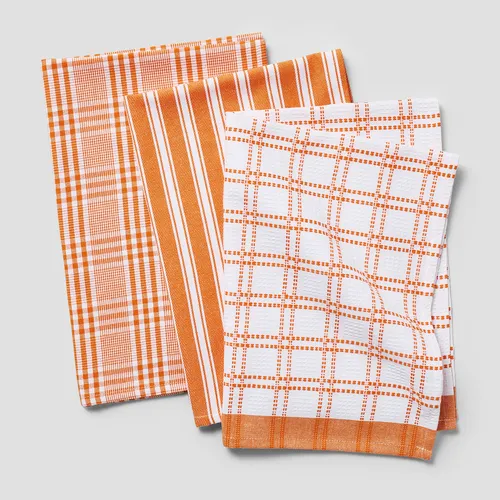 Sur La Table Assorted Check Towels, Set of 2