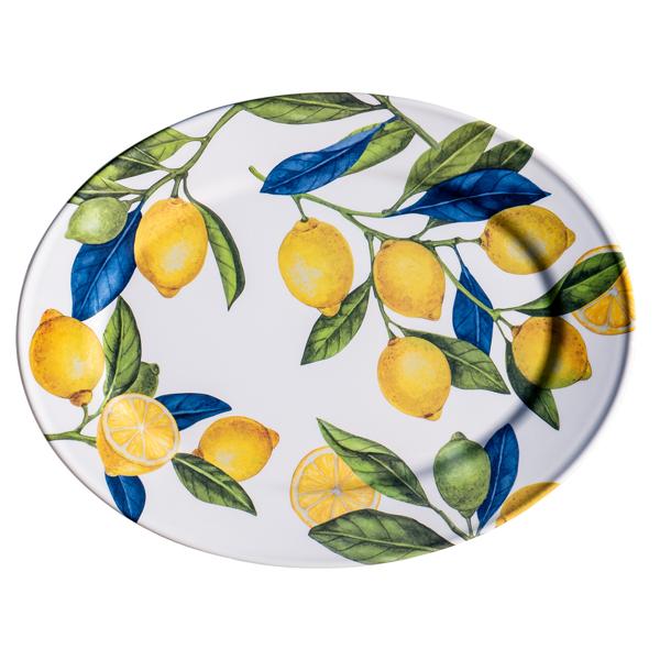Tar Hong Lemon Orchard Melamine Oval Platter