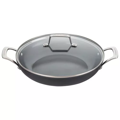 Le Creuset Essential Ceramic Nonstick Shallow Braiser with Lid