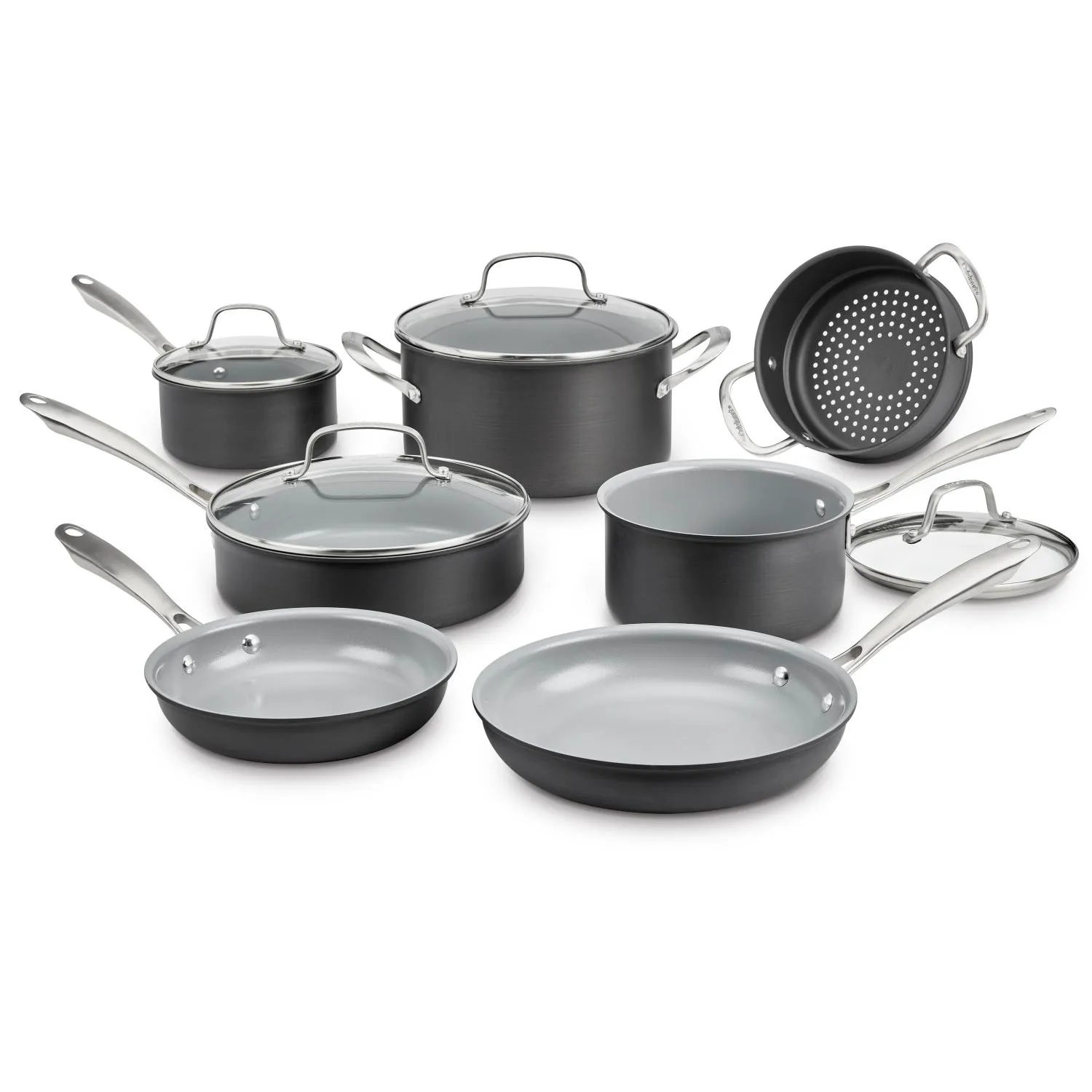 Cuisinart Green Gourmet Complete Ceramic Nonstick 11-Piece Cookware Set