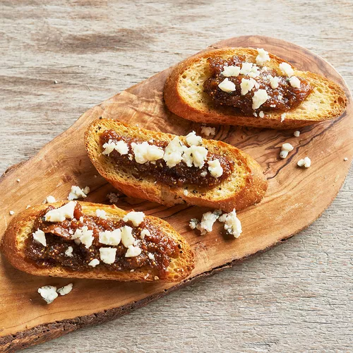 Crostini with Homemade Fig Jam and Gorgonzola