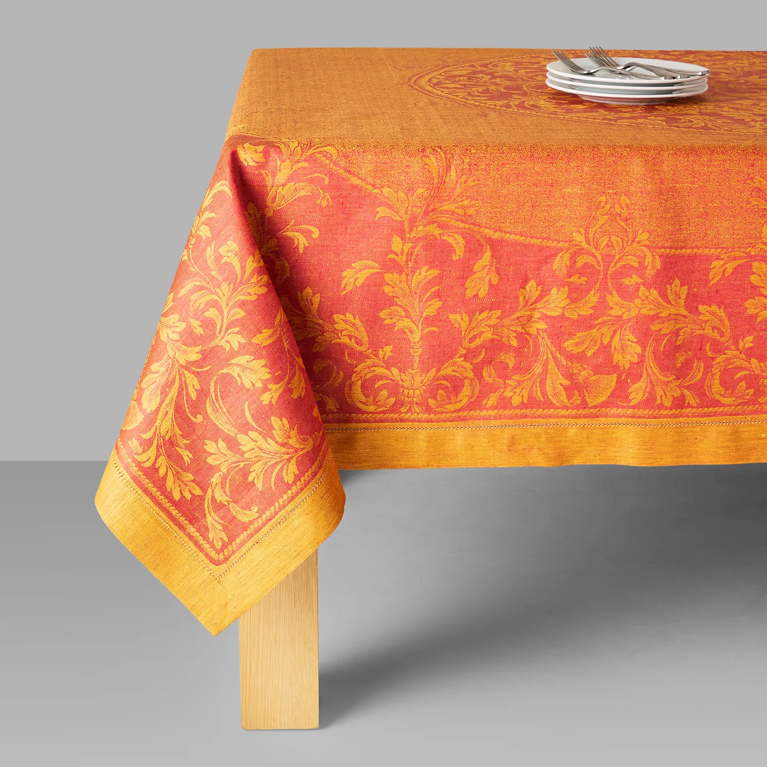 French Home Renaissance Linen Tablecloth