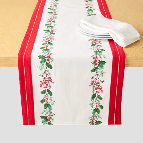 Sur la table Holly Runner, 108" x 16"
