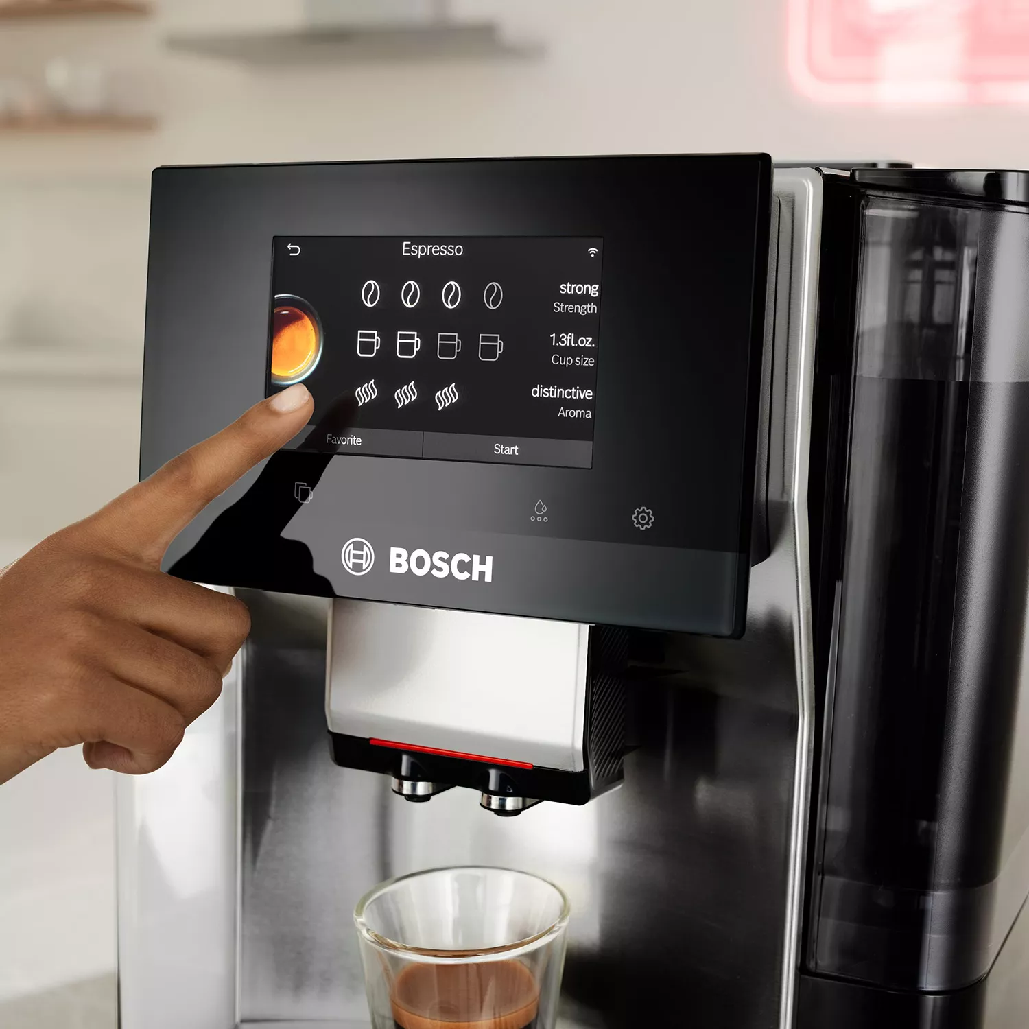 Bosch 800 Series Fully Automatic Espresso Machine in Silver