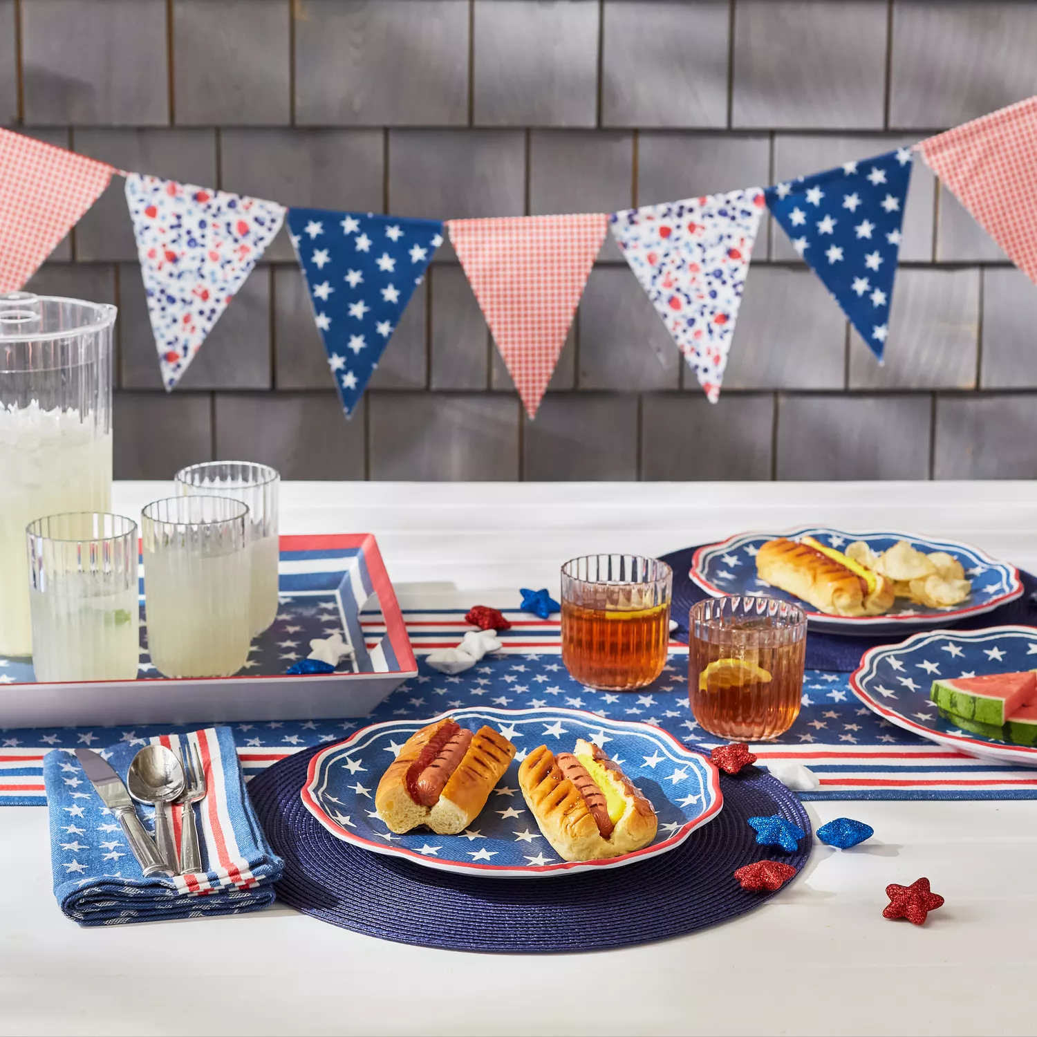 Sur La Table Stars & Stripes Melamine Platter