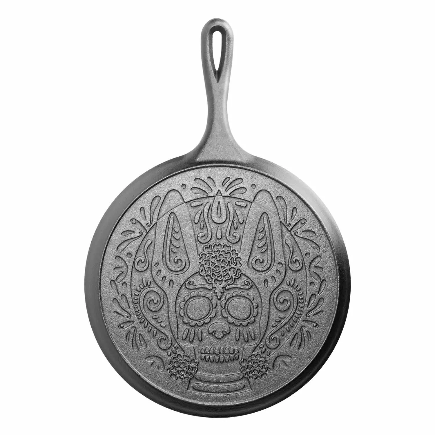 Lodge Cast Iron Xolo Sugar Skull Griddle | Sur La Table