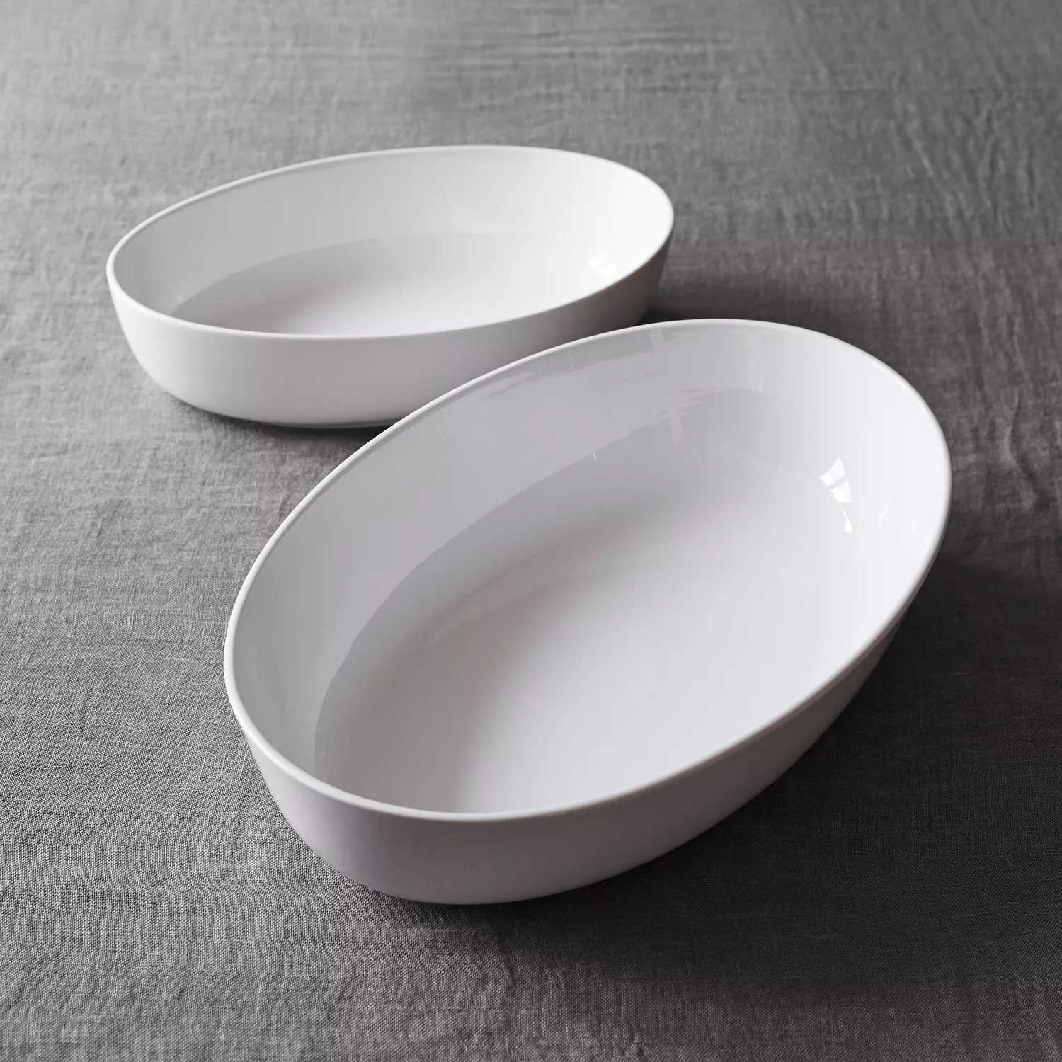 Sur La Table Porcelain Oval Serving Bowl