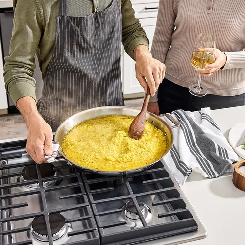 All-Clad D3 Stainless Steel Paella Pan, 14"