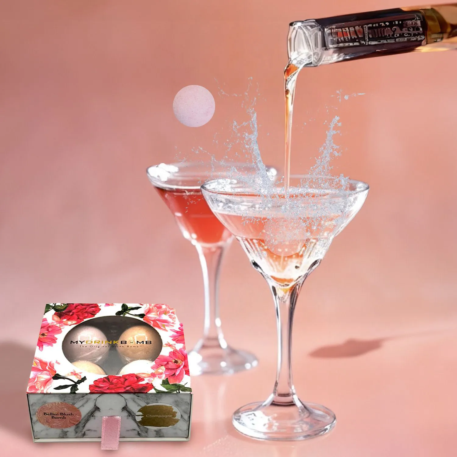 My Drink Bomb Limited-Edition Romance Cocktail Bombs, Set of 4