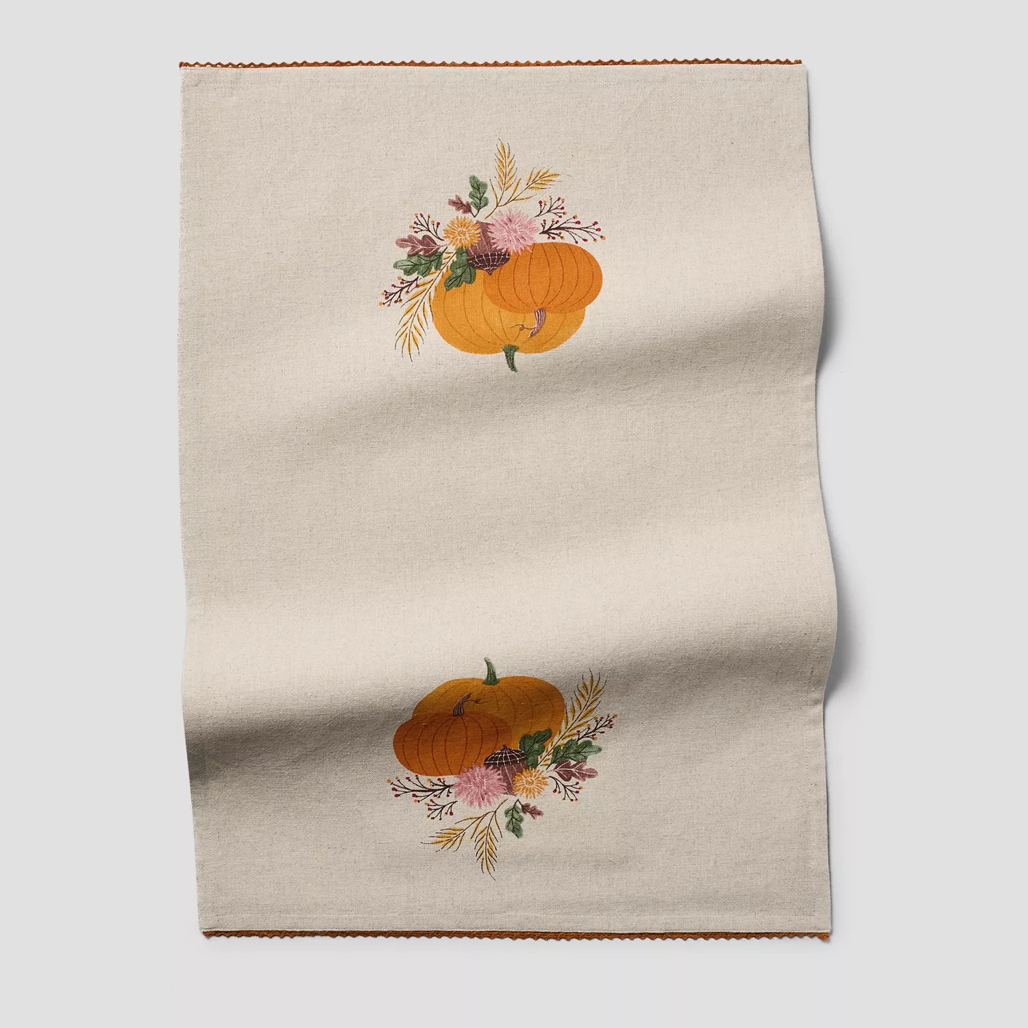 Sur La Table Pumpkin Lace Towel