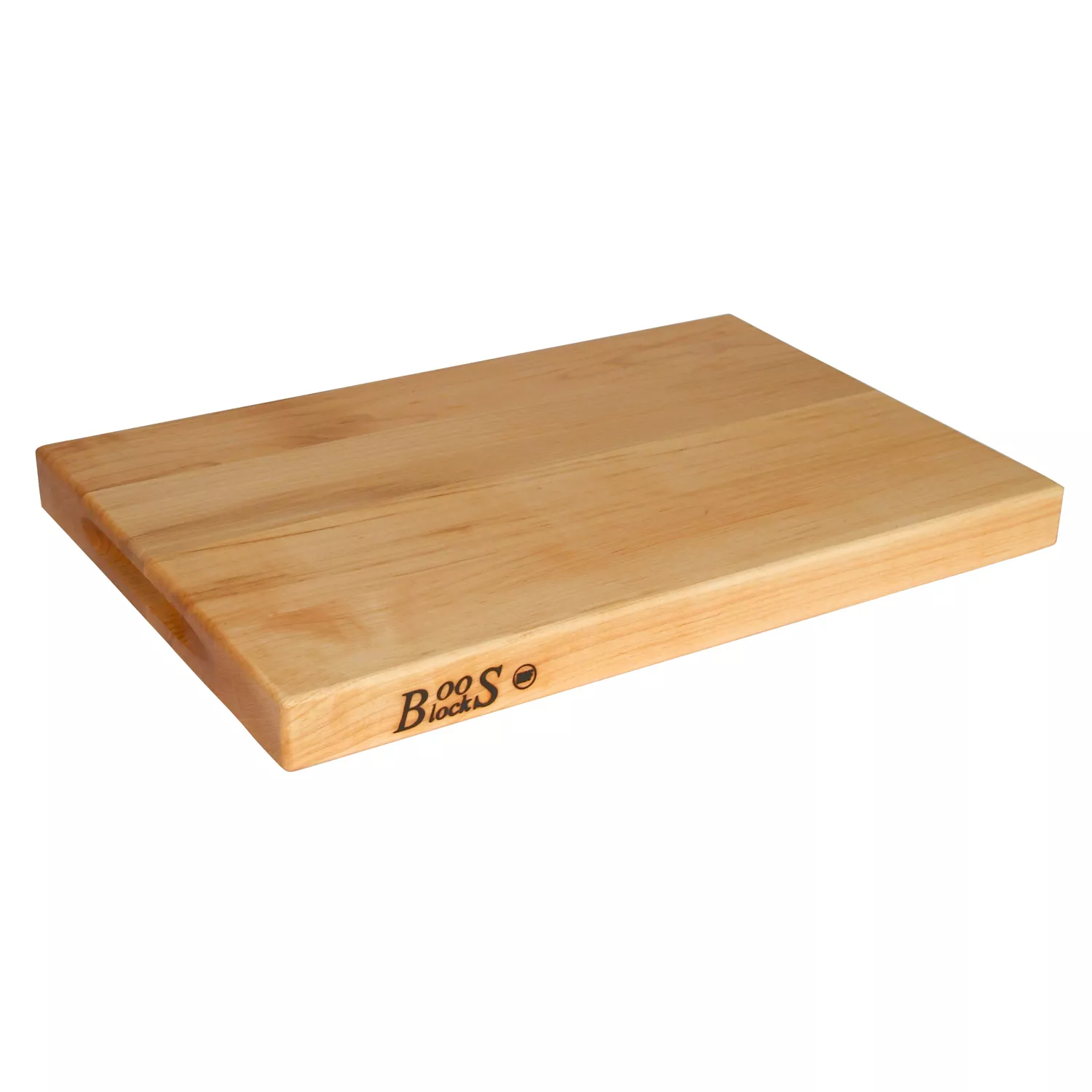 John Boos Maple Edge-Grain Cutting Boards w/ Grips, 1.5" Thick