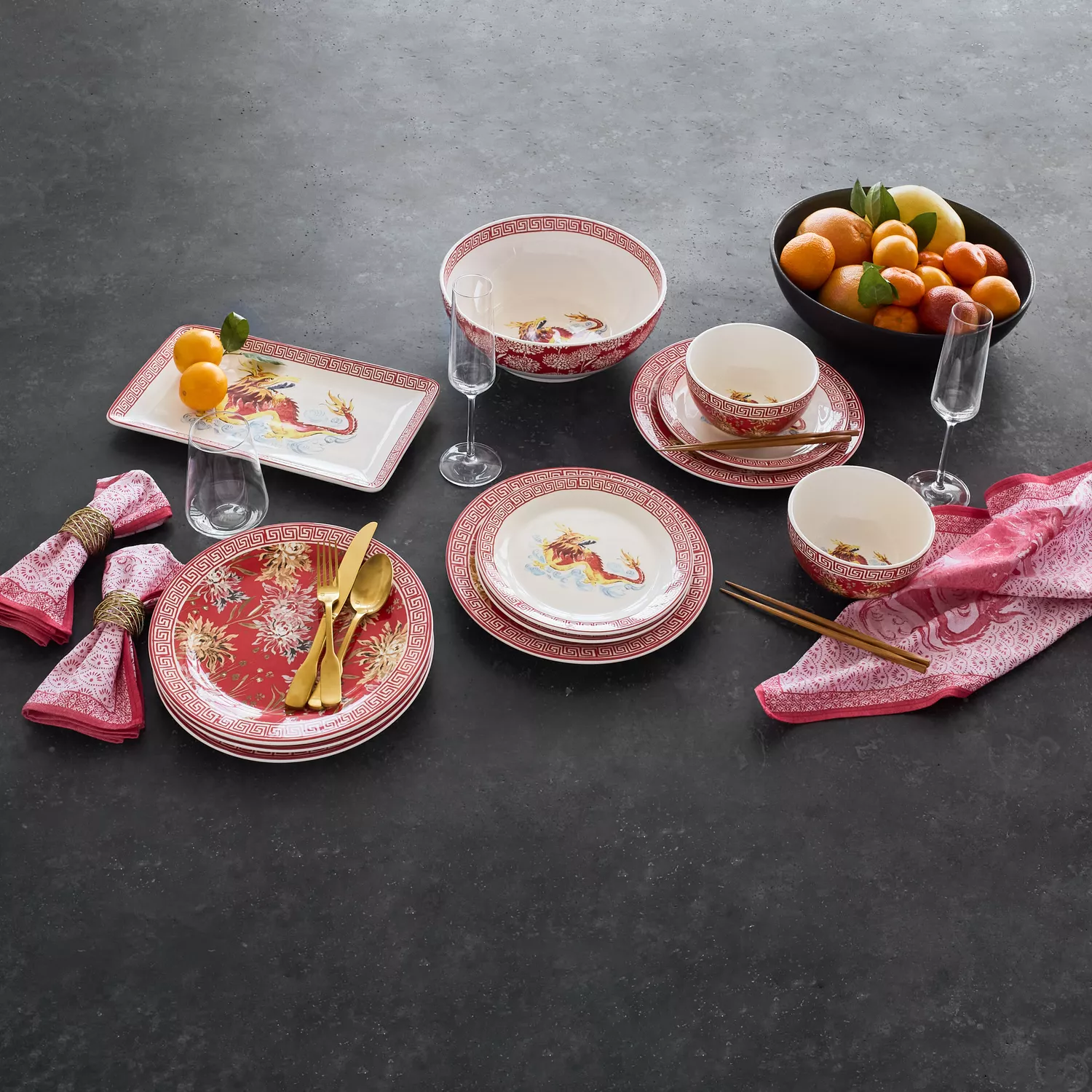 Sur La Table Lunar New Year Salad Plate