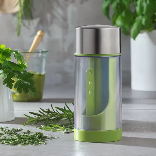 Microplane Stainless Steel Herb Mill with Herb Stripper