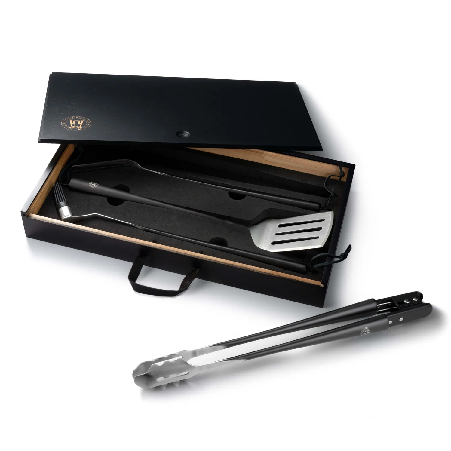 Schmidt Brothers Carbon 4-Piece Grilling Tool Set