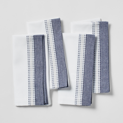 Sur La Table Pick Stitch Napkins, Set of 4