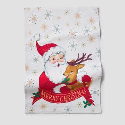 Sur La Table Santa Reindeer Kitchen Towel